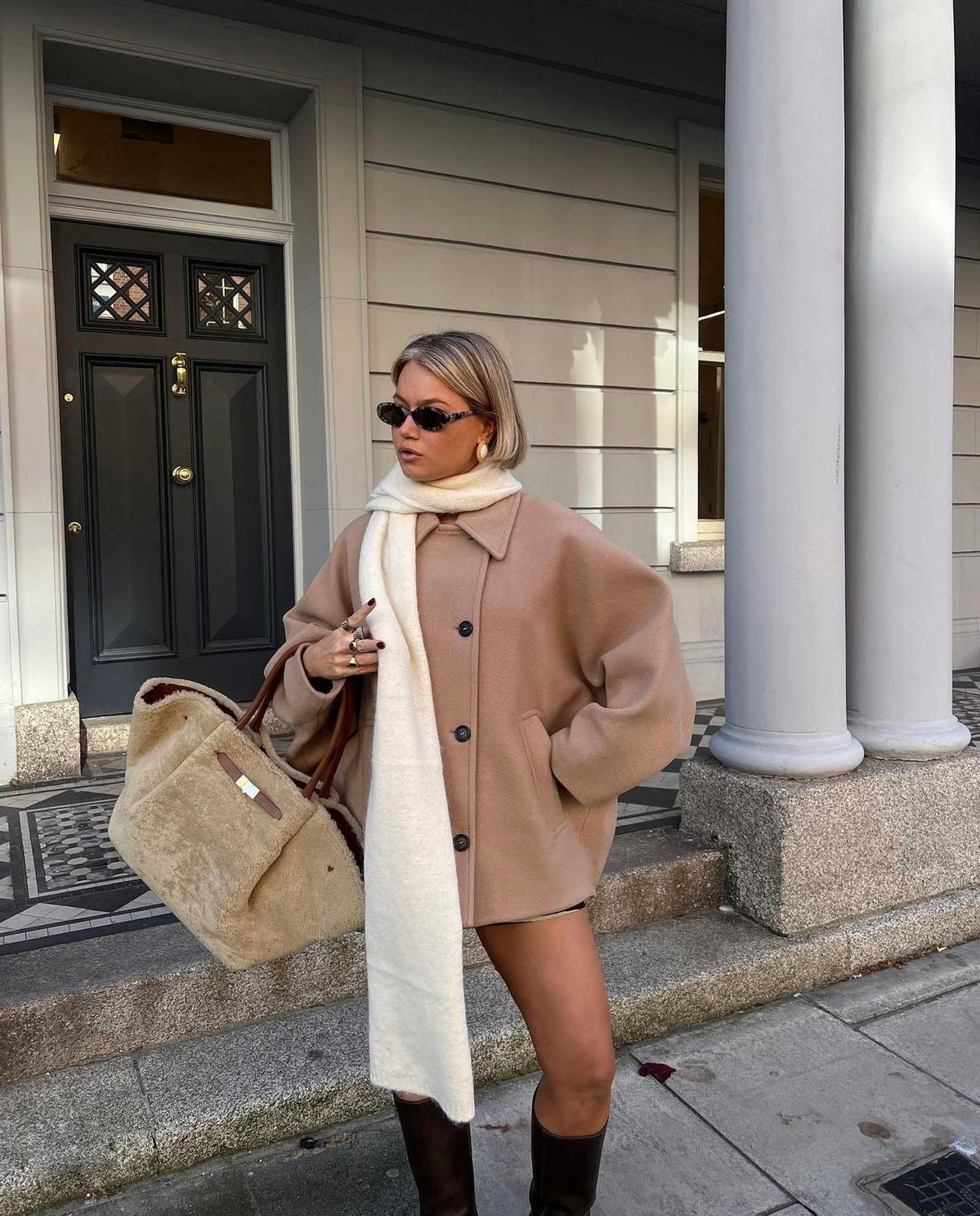 Lainey Mantel Damen – Oversize Wollmantel, elegant & bequem für den Winter