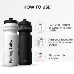 Wellbeing Nutrition Hydrasalt Squeeze Bottle (Black)