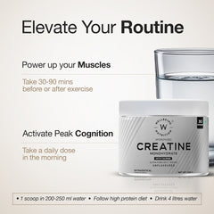 Creatine Monohydrate | 100g | 300mg Taurine | Unflavoured