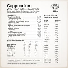 Whey Protein Isolate + Concentrate Cappuccino