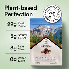 Plant Protein 22g | 500g | 3B CFU Probiotics | Dark Chocolate Hazelnut