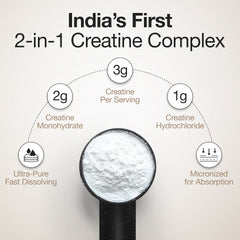 Creatine Monohydrate + HCL | 100g | 300mg Taurine | Unflavoured