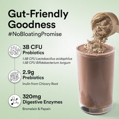 Vegan Protein 500g Italian Café Mocha with digestive enzymes