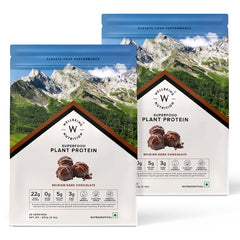plant protein powder belgian dark chocolate pack of 2