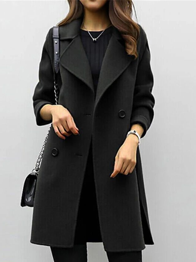 Lucia Donatelli winterjas van wol voor dames – elegante snit & luxe afwerking