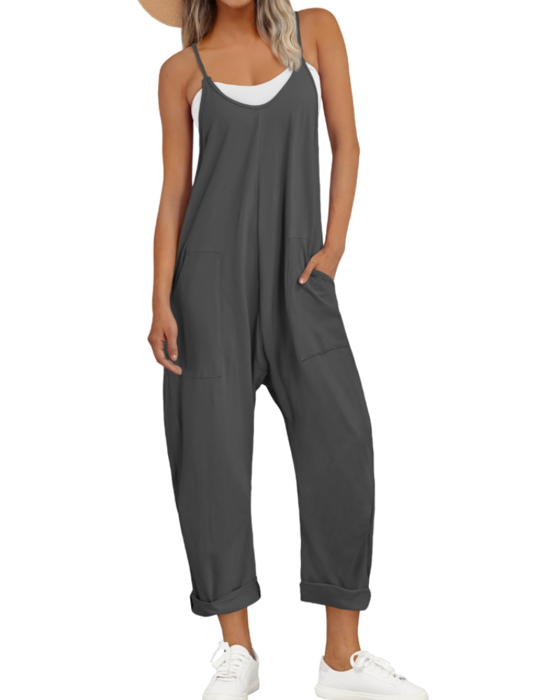 Kathrine naisten haalari – väljä kesähaalari olkaimilla, V-päänti ja taskut, rento ja tyylikäs