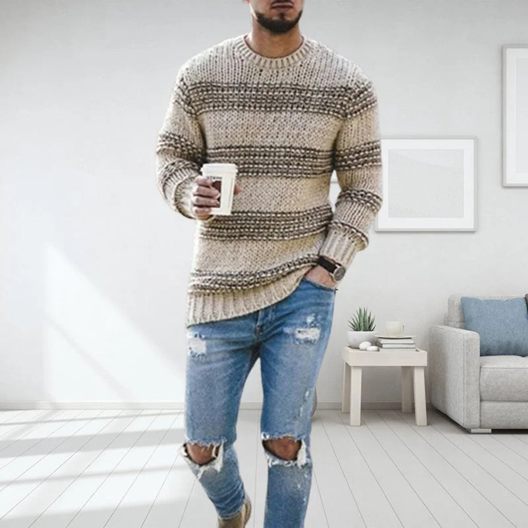 Aero Pull Męski – Gruby Ciepły i Wygodny Sweter w Nowoczesnym Eleganckim Stylu