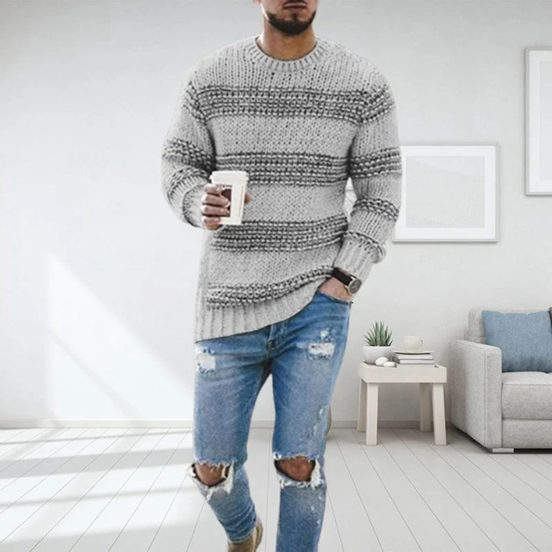 Aero Pull Męski – Gruby Ciepły i Wygodny Sweter w Nowoczesnym Eleganckim Stylu
