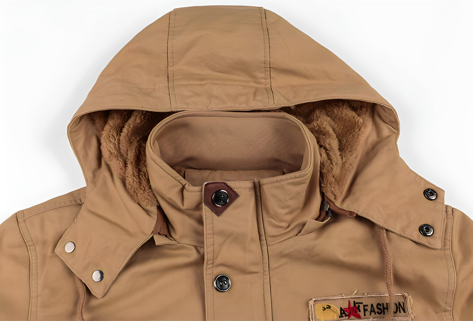 Logan Men's Military Jacket – Waterproof Coat with Fleece Lining & Adjustable Waist