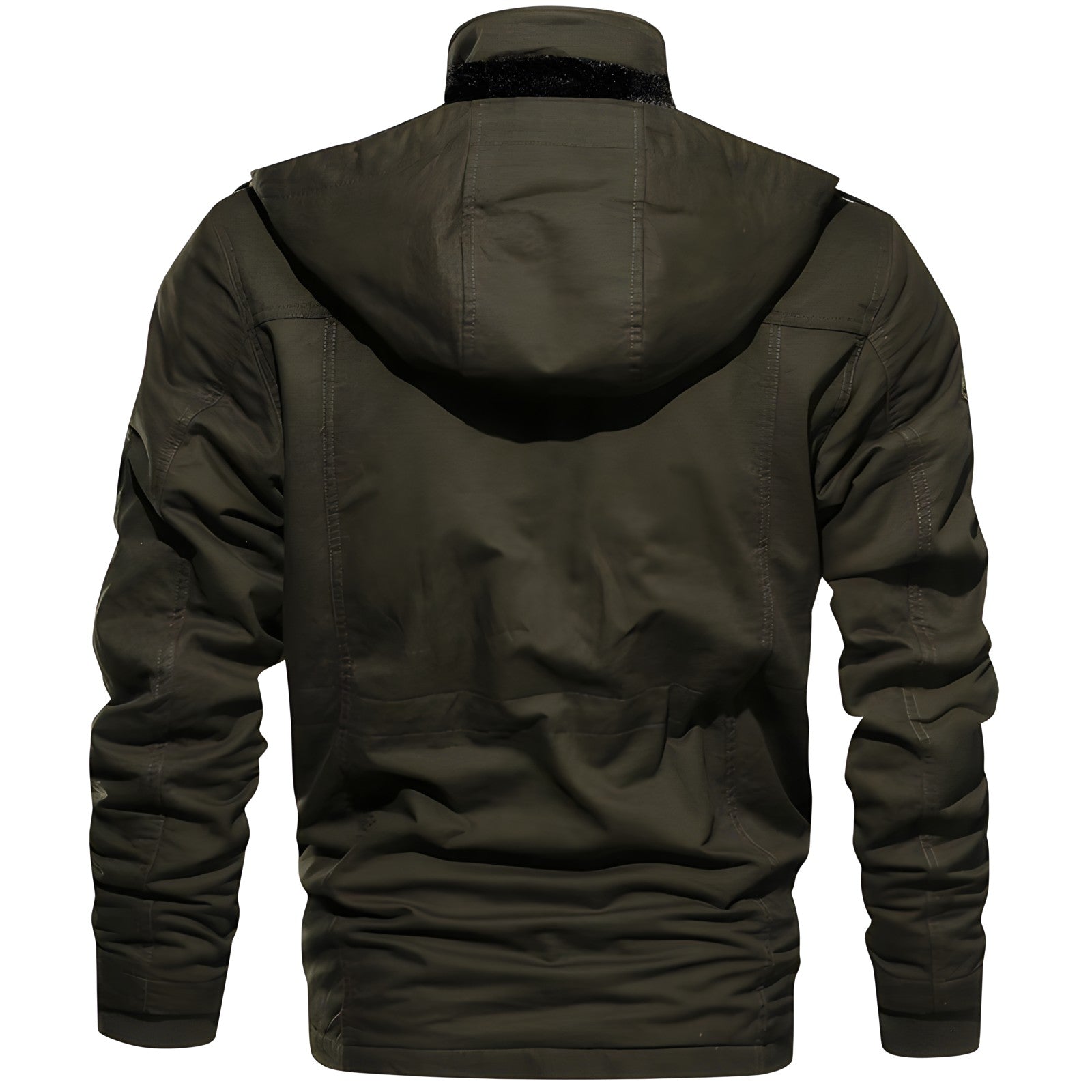 Logan Men's Military Jacket – Waterproof Coat with Fleece Lining & Adjustable Waist