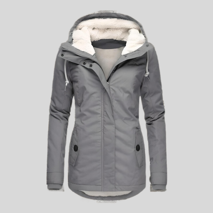 Celine Long Winter Parka for Women – Waterproof and Warm Coat with Faux Fur Lining & Adjustable Fit