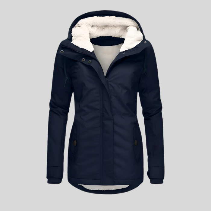 Celine Long Winter Parka for Women – Waterproof and Warm Coat with Faux Fur Lining & Adjustable Fit