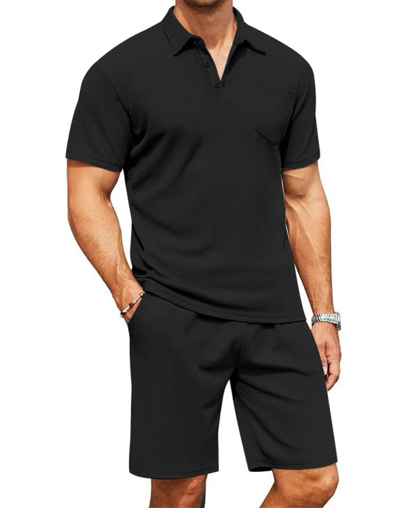 Mason Ensemble Polo Homme – Polo & Short Slim Fit d'Été 2 Pièces Respirant