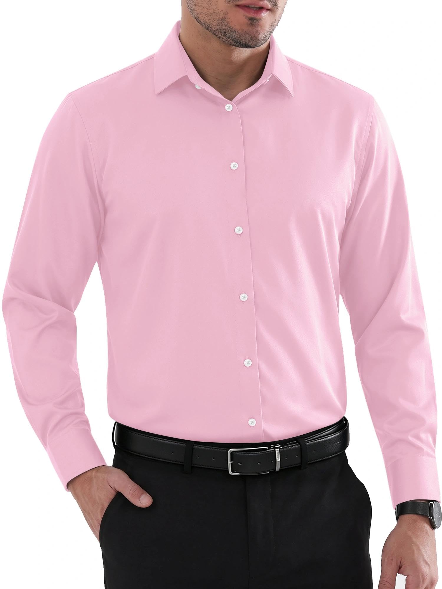 Louie Men's Shirt – Wrinkle-Free Regular Fit Shirt, Reinforced Collar & Long Sleeves