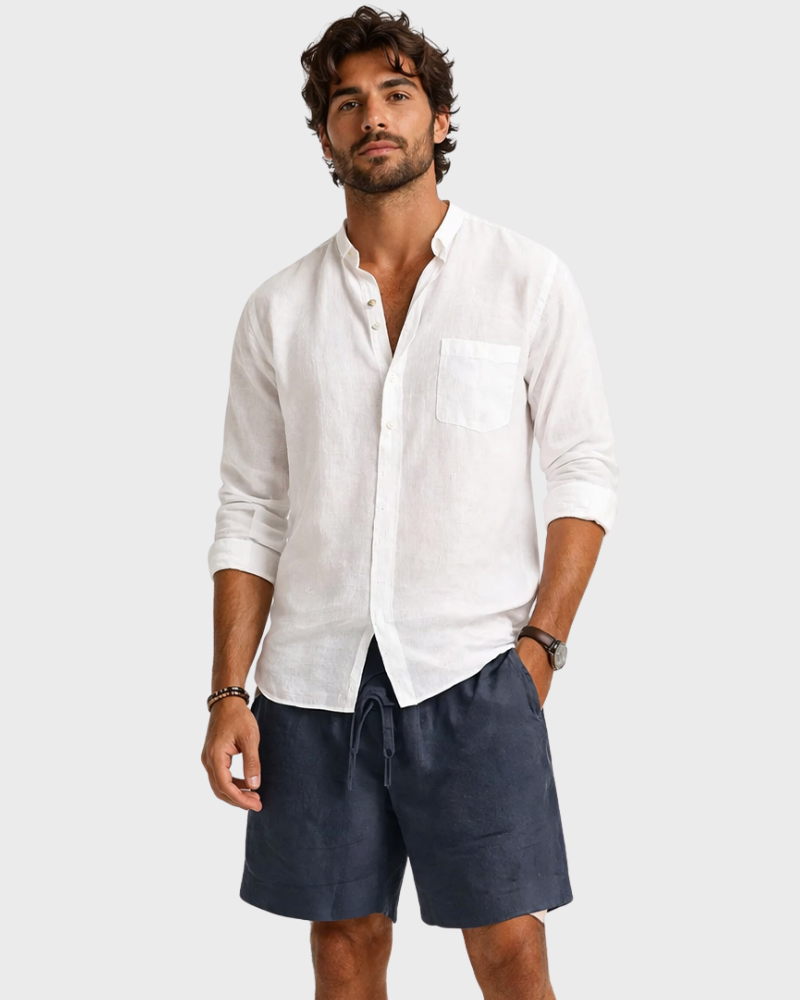 Devon Short Men’s – Breathable Linen, Comfortable Fit & Elegant Summer Style