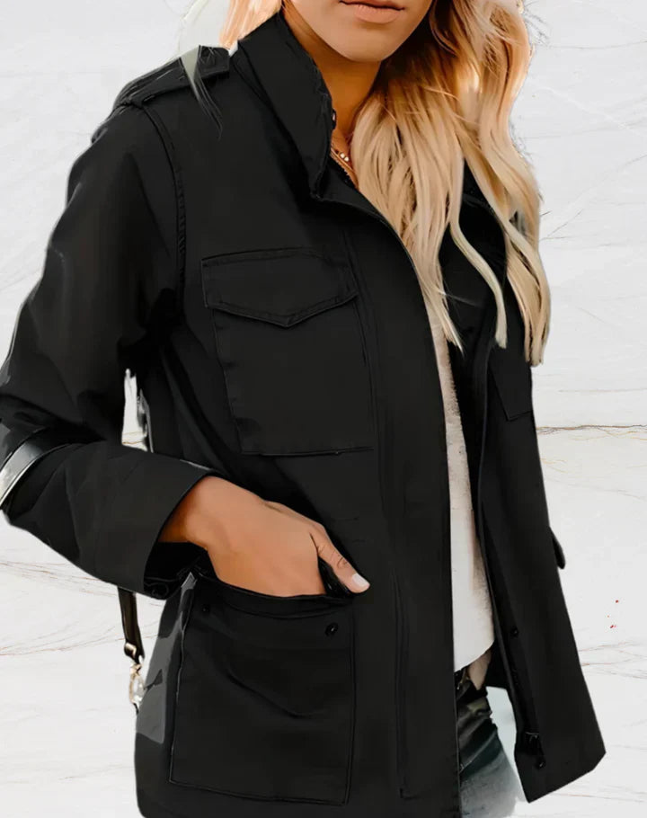 Nora Jacke Damen – Elegante Jacke mit langen Ärmeln und vier praktischen Taschen