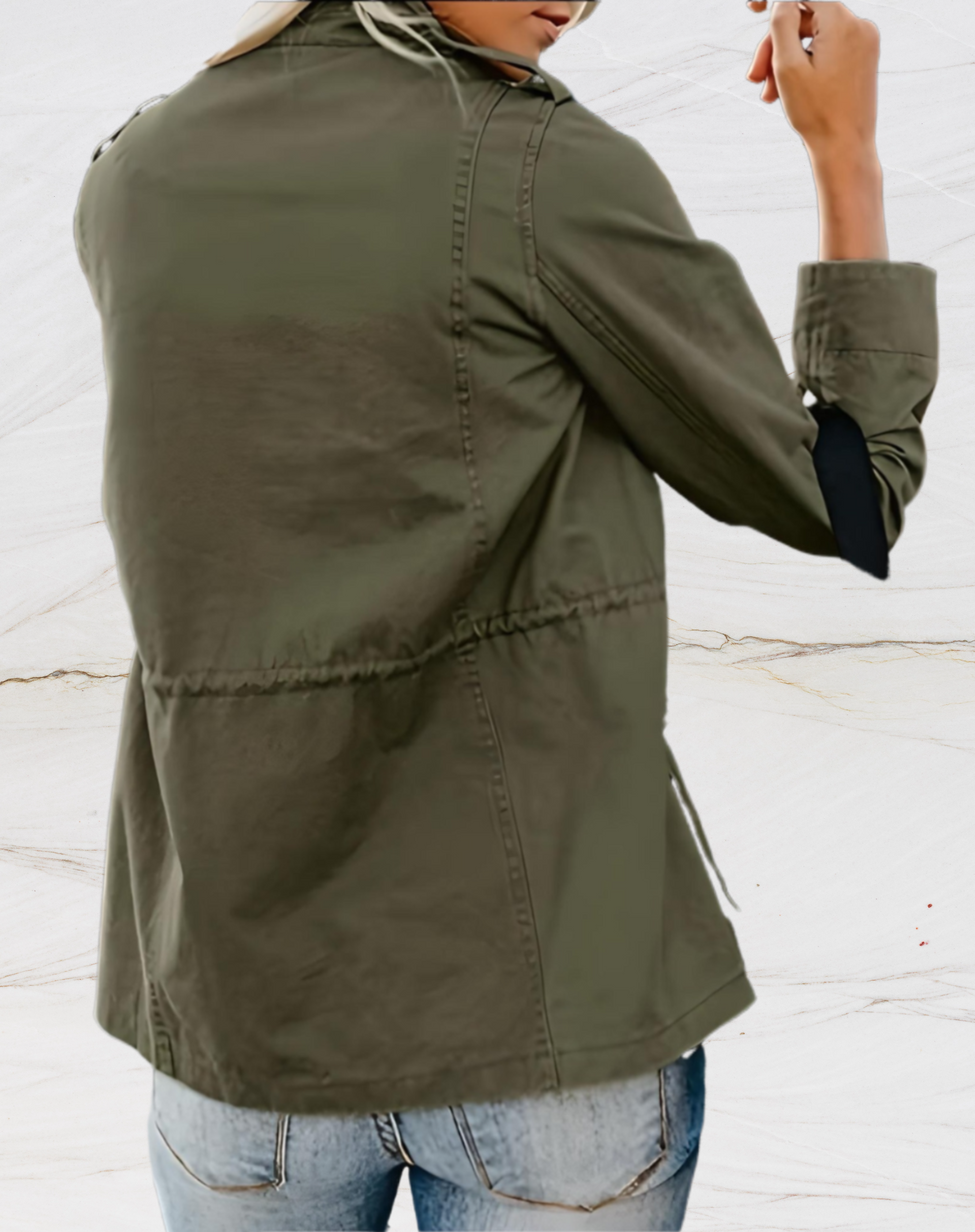 Nora Jacke Damen – Elegante Jacke mit langen Ärmeln und vier praktischen Taschen