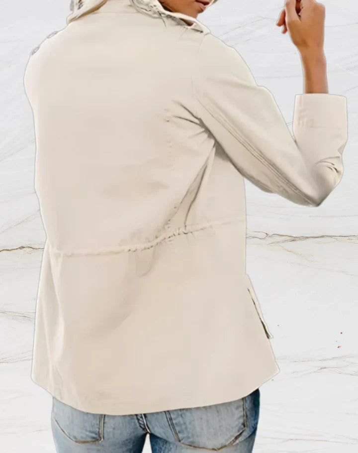Nora Jacke Damen – Elegante Jacke mit langen Ärmeln und vier praktischen Taschen