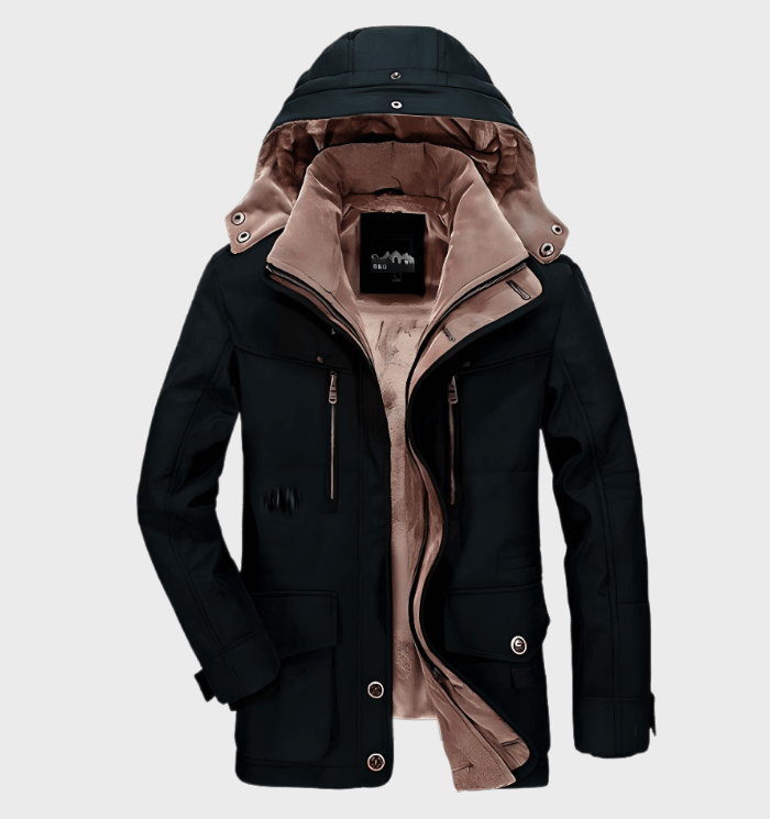 Chaqueta de invierno Allan para hombre: cálida chaqueta con capucha, forro aislante y prácticos bolsillos.