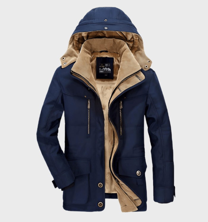 Chaqueta de invierno Allan para hombre: cálida chaqueta con capucha, forro aislante y prácticos bolsillos.