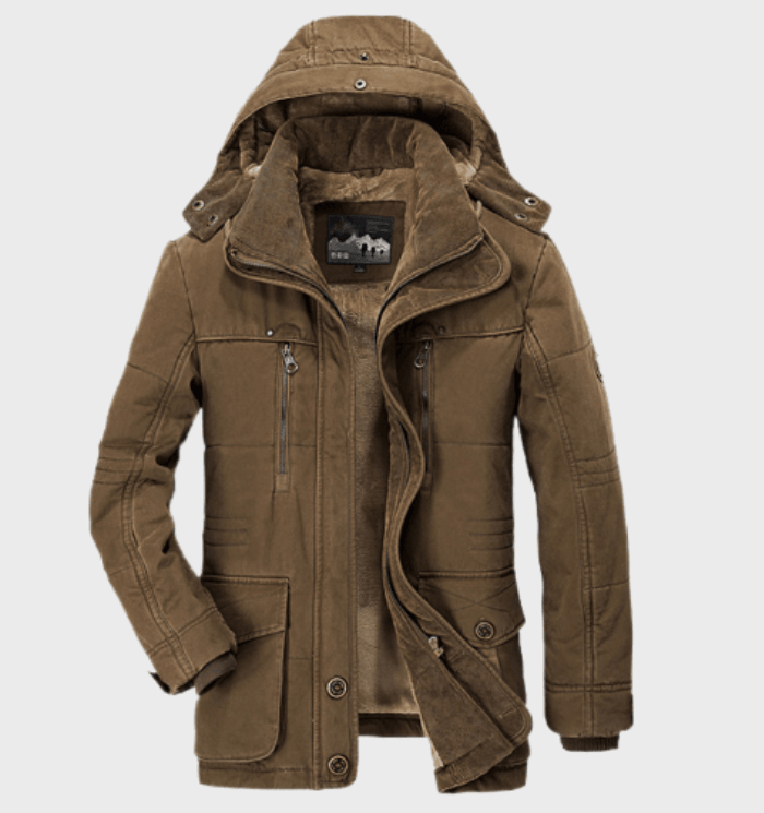 Chaqueta de invierno Allan para hombre: cálida chaqueta con capucha, forro aislante y prácticos bolsillos.
