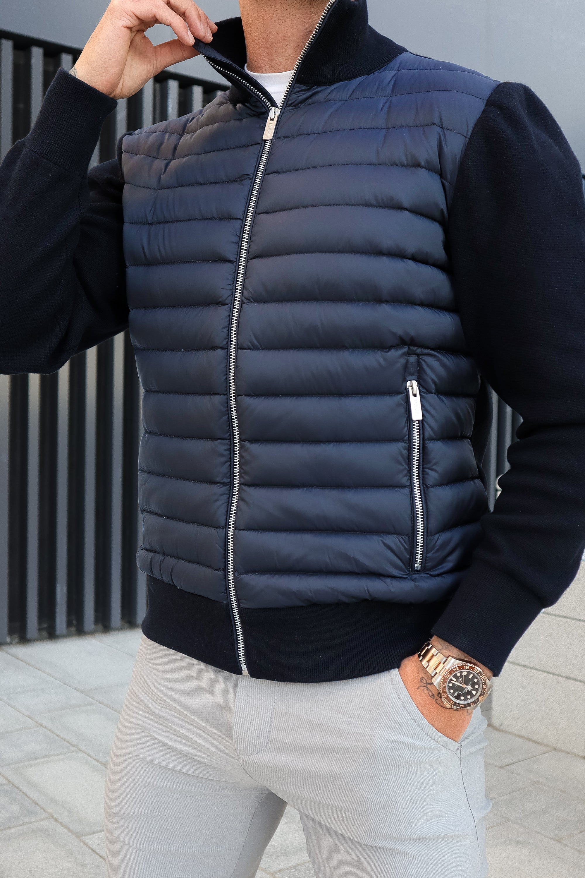 Xian Veste Hybride Homme – Coupe Ajustée, Manches Amovibles & Style Polyvalent