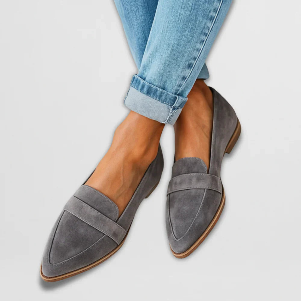 Nora Mocassini Donna – Scarpe Eleganti in Camoscio con Punta Affilata e Stile Versatile