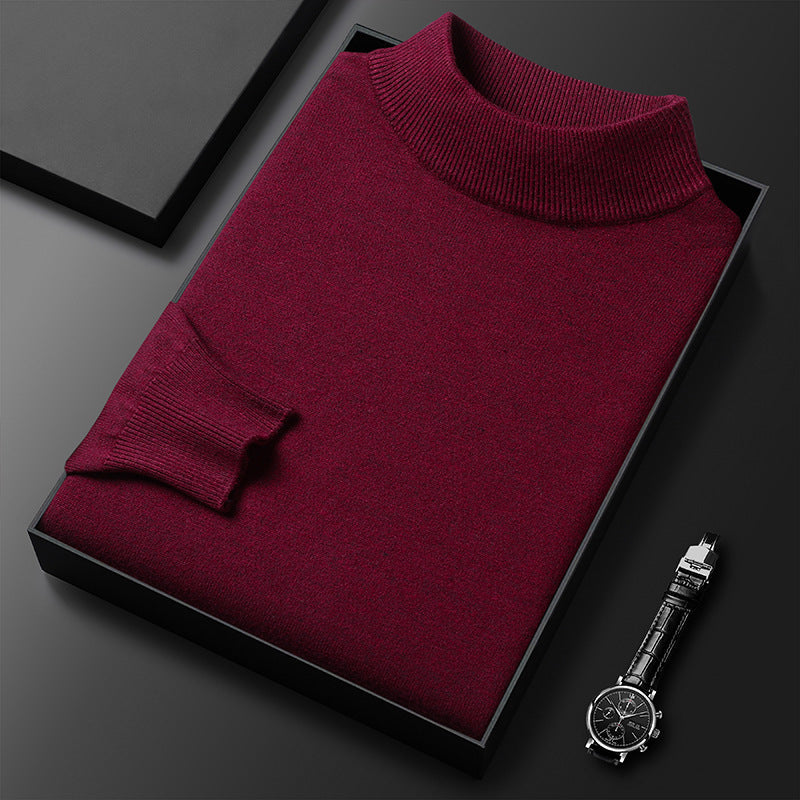 Ryan Pull Męski Zimowy Kołnierz Półgolf – Ciepła Dzianina i Elegancki Styl