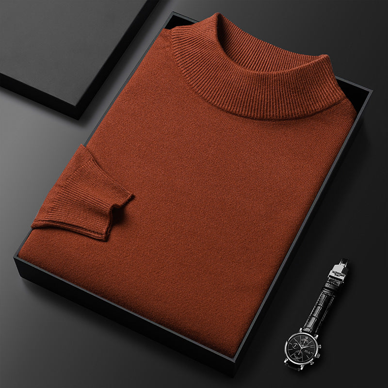 Ryan Pull Męski Zimowy Kołnierz Półgolf – Ciepła Dzianina i Elegancki Styl