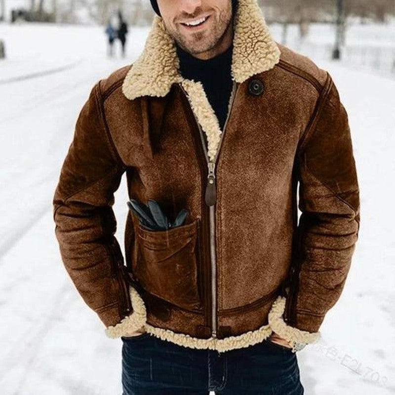Elias kožená pánská bunda – pravidelný střih, praktický zip a nadčasový styl