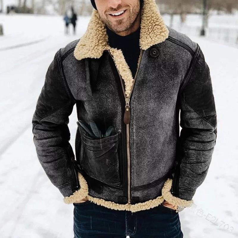 Elias herrejakke i læder – Regular fit, praktisk lynlås & tidløs stil