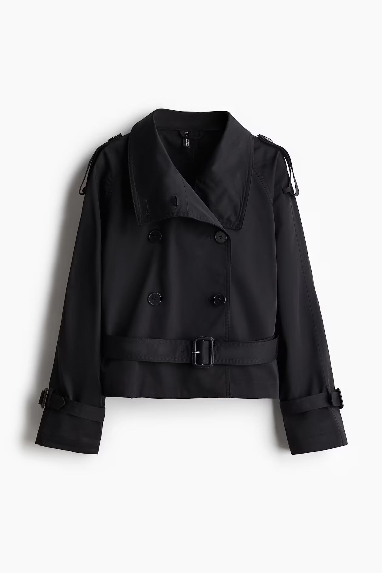 Chloé Women's Short Trench Coat – Modern Trench with Adjustable Belt and Stand-Up Collar
