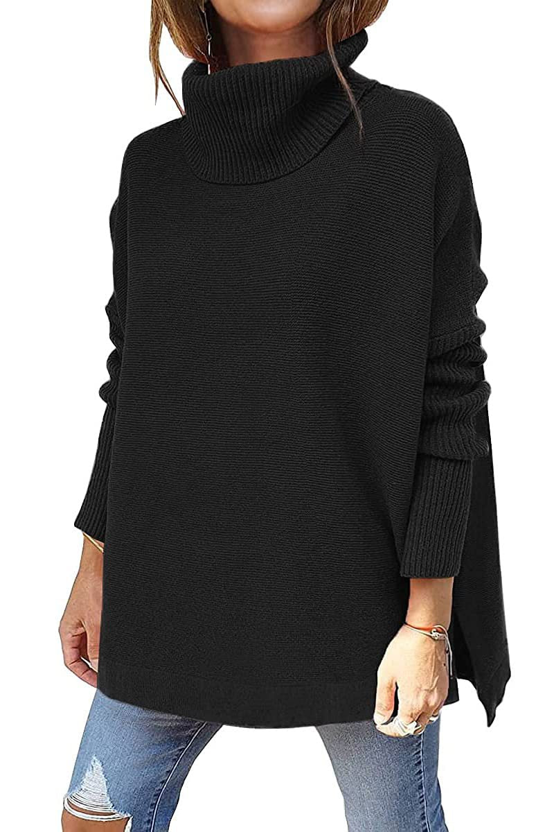 Gracie golf damski – ultramiękka dzianina oversize z wysokim kołnierzem i eleganckim stylem