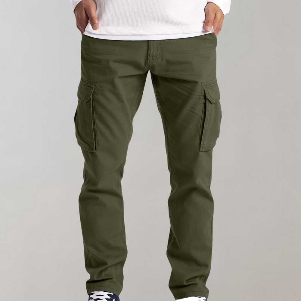 Calças Bryan Homem – Calças Cargo Confortáveis e na Moda com Bolsos Práticos