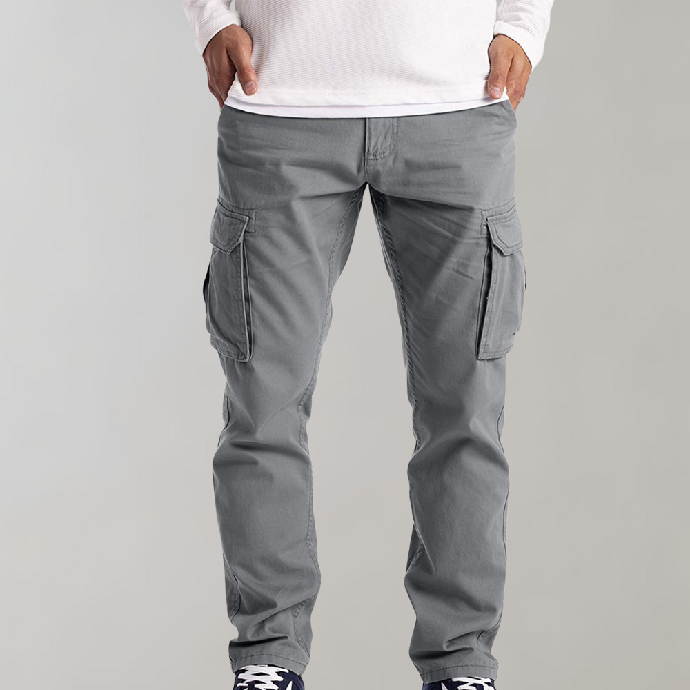 Calças Bryan Homem – Calças Cargo Confortáveis e na Moda com Bolsos Práticos