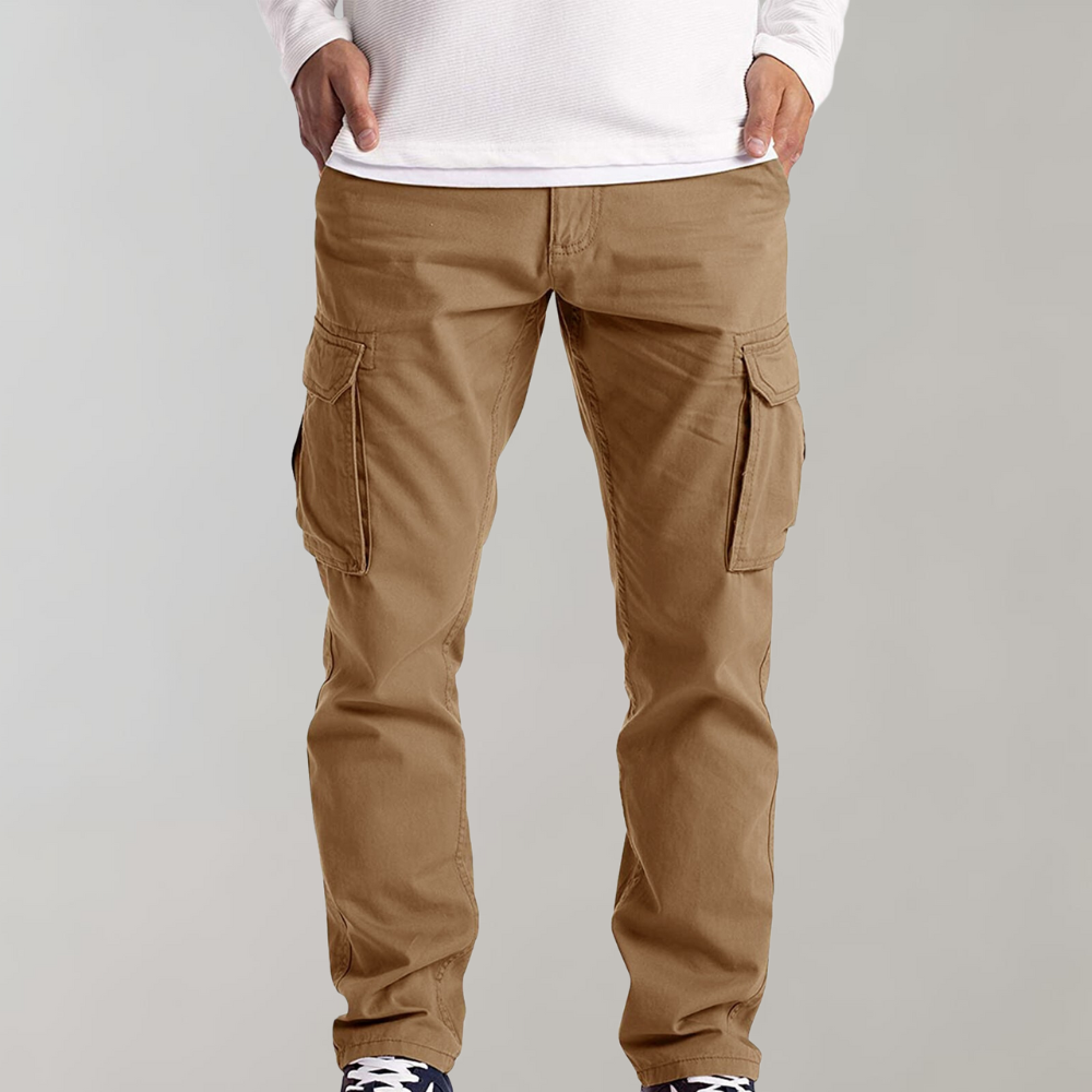 Calças Bryan Homem – Calças Cargo Confortáveis e na Moda com Bolsos Práticos