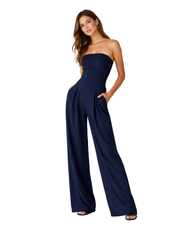 Viola Dame Jumpsuit uden Stropper – Elegant Flydende Pasform & Åndbar Komfort