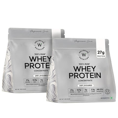 Whey Protein Concentrate 27g | 1kg | 4B CFU Probiotics | Unflavoured