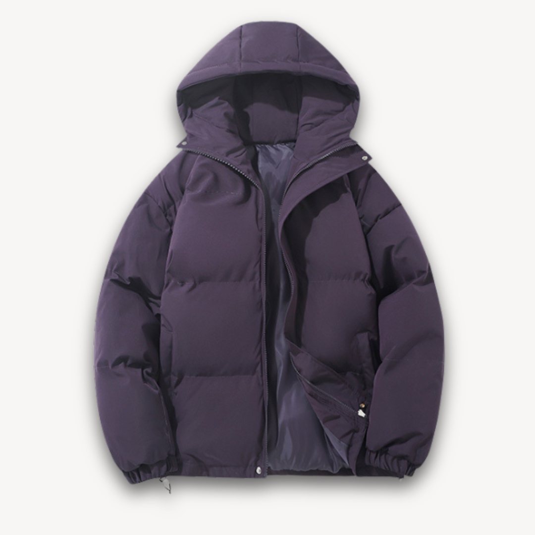 Zander Chaqueta Acolchada para Hombre con Capucha – Plumífero Ligero Repelente al Agua de Poliéster