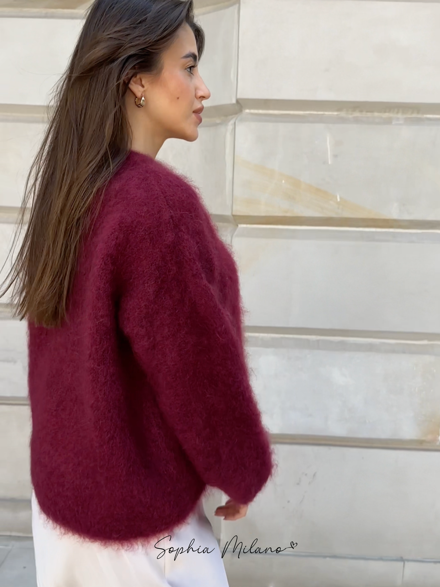 Aurora Pull Femme Luxe en Mohair – Oversize, Suave y Elegante para Todas las Ocasiones