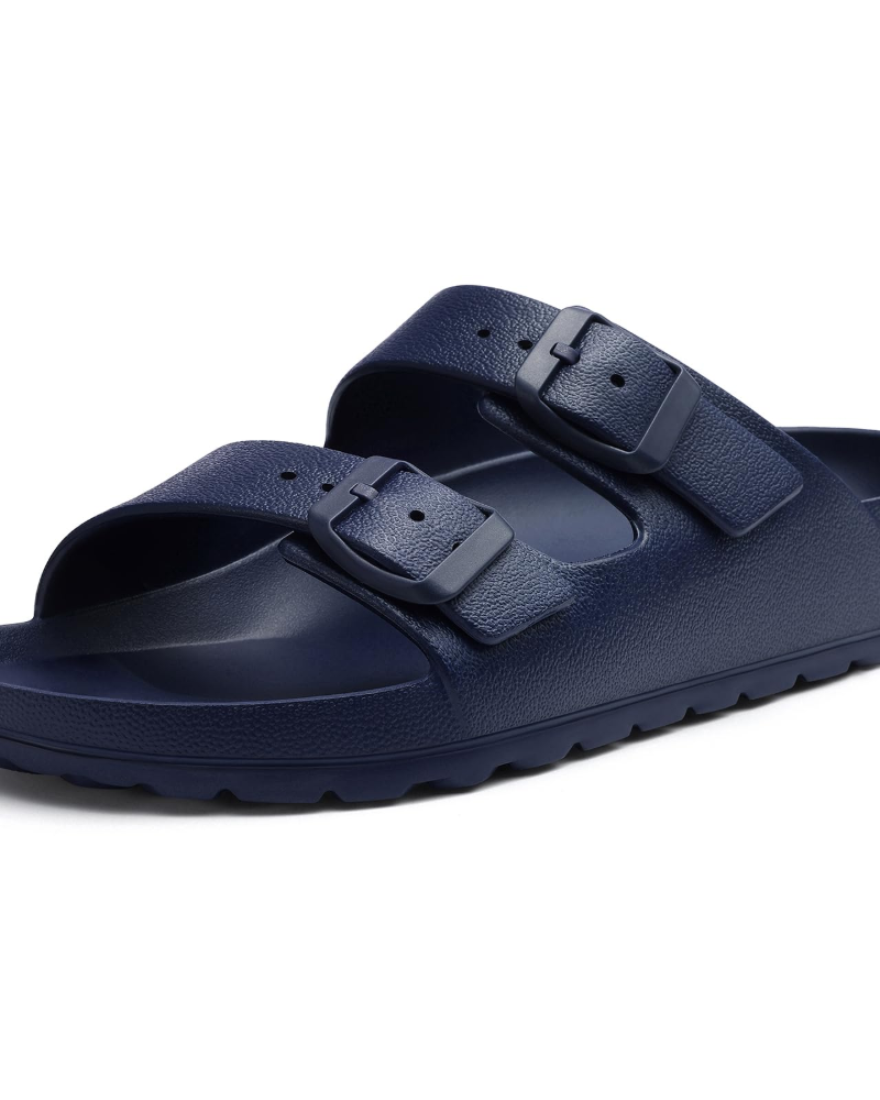 Nayra Women's Sandals – Ultra-Light EVA Slides with Double Buckle & Arch Support