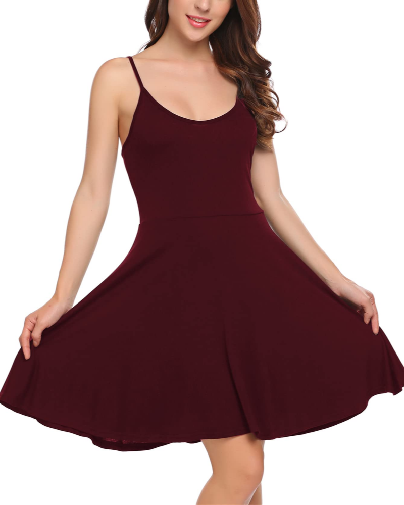 Vestido Verity Robe Fleurie para Mulher – Vestido de Verão com Decote em V, Alças Ajustáveis e Corte Evasé