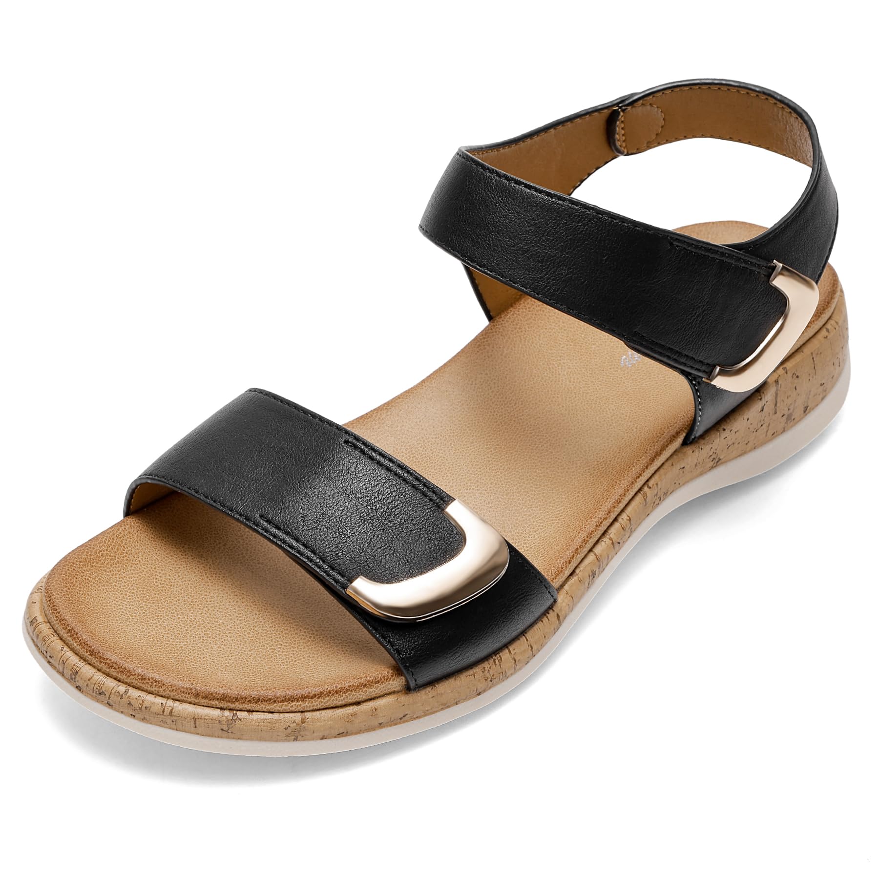Iris Sandales Plates Femme – Mules d’Été Minimalistes à Boucle Réglable