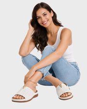 Clare Sandali Donna Pelle – Design Traspirante Elegante & Comfort Quotidiano