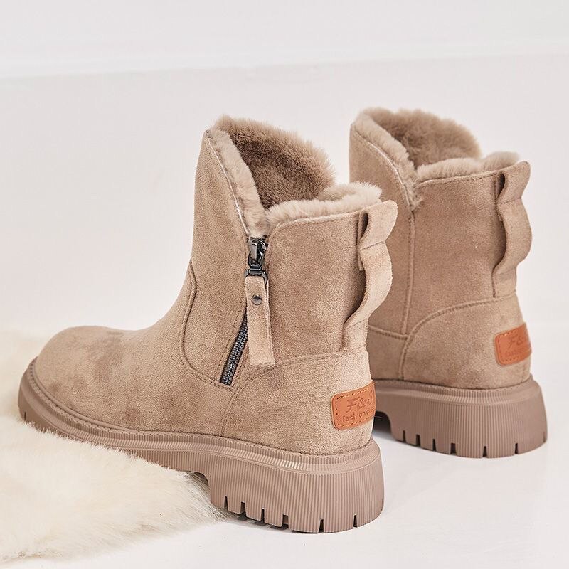 Hope Dames Winterlaarzen – Warme Laarzen van Zacht Suède met Comfortabele Voering & Antislipzool