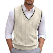 Suéter Kyson para hombre: elegante y cómodo suéter sin mangas con cuello en V, estilo moderno. 