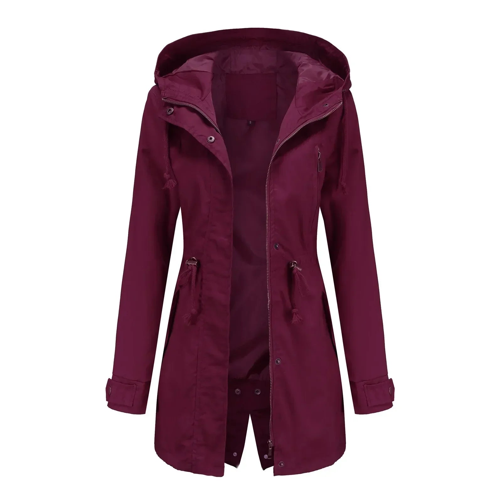 Stella Dames Lange Parka – Geïntegreerde Capuchon, Warme Isolatie & Ritssluiting