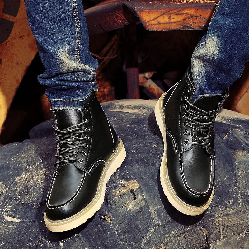 Tyler Bottes Homme Hiver Vintage – Chaudes, Confortables & Semelle Rembourrée