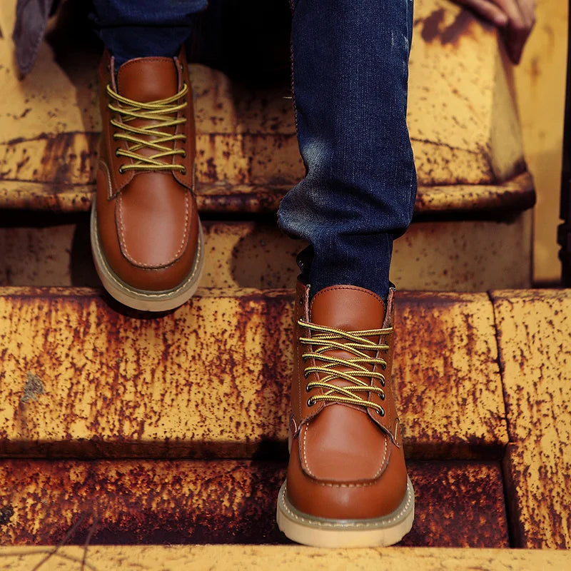 Tyler Bottes Homme Hiver Vintage – Chaudes, Confortables & Semelle Rembourrée