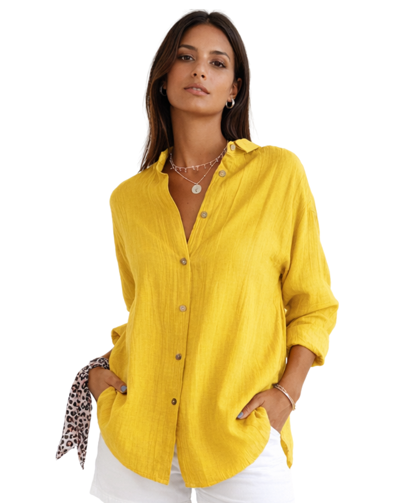 Christina Chemisier Femme Coton – Coupe Ajustée Élégante & Tissu Respirant Premium